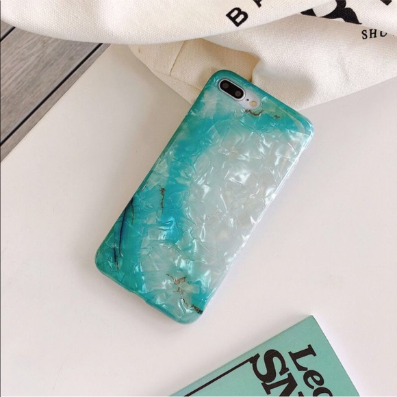 Green Marble Shell iPhone Case - Picture 3 of 8